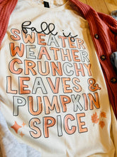Load image into Gallery viewer, Fall Things Tee OR Crew Sweatshirt - RTS